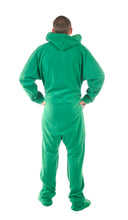 Load image into Gallery viewer, Robin Hoodie Green Onesie - Detachable Feet