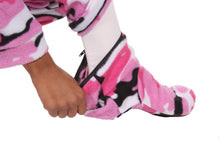 Load image into Gallery viewer, Pink Comatose Camo Onesie - Detachable Feet