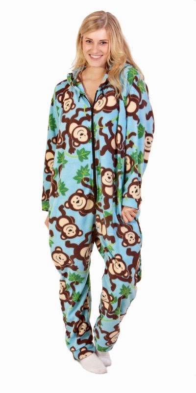 Monkeys Deluxe Footie PJs, Onesie Pajamas, One Piece Footed PJs