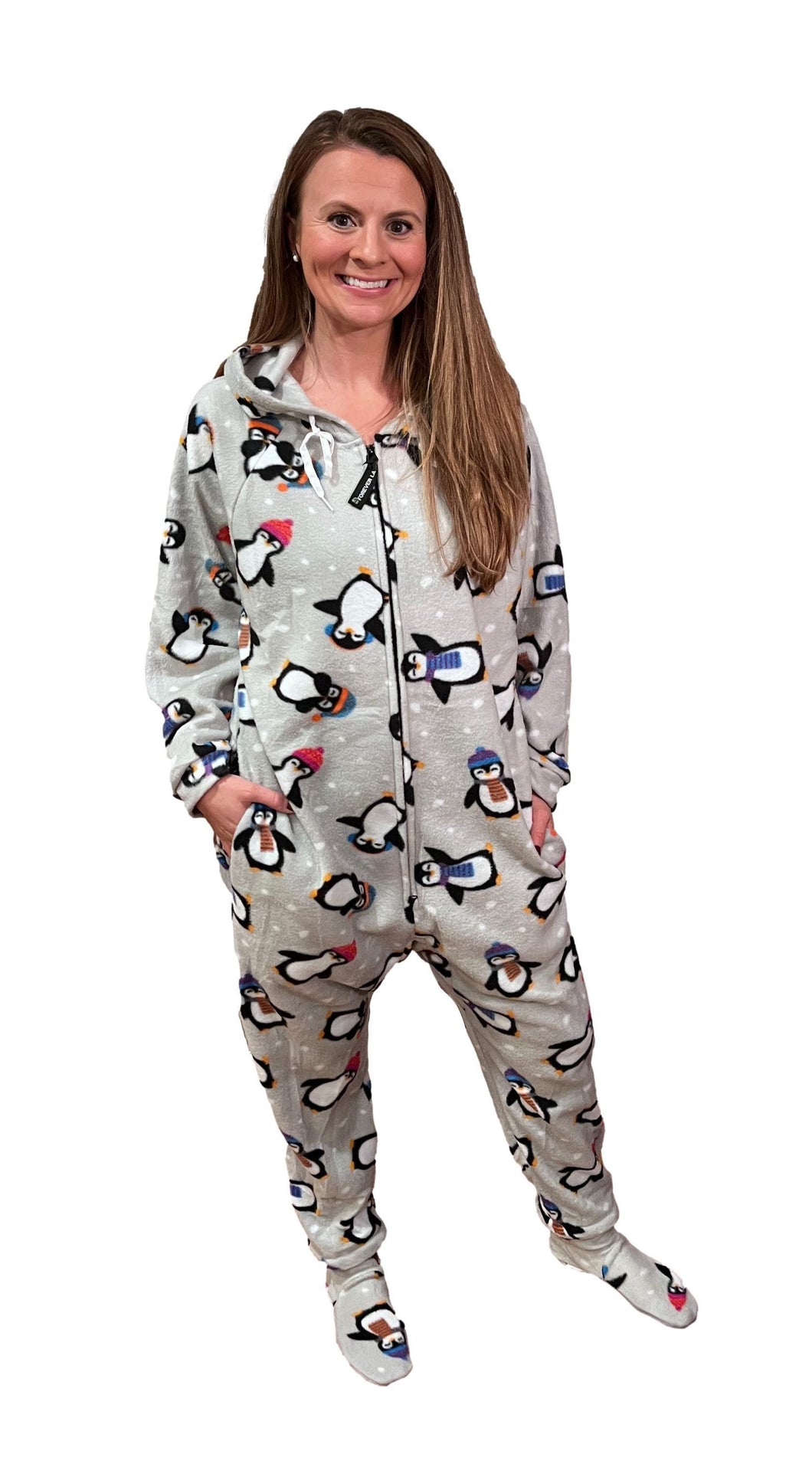Penguin Onesie - Detachable Feet