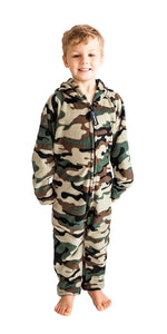 Kids Green Comatose Camo Onesie