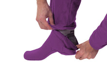Load image into Gallery viewer, Purple People Sleeper Onesie - Detachable Feet
