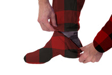 Load image into Gallery viewer, Couch Plaid-tato Onesie - Detachable Feet
