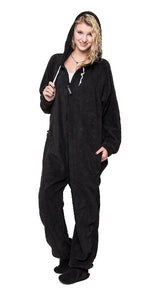 Black to Sleep Onesie - Detachable Feet