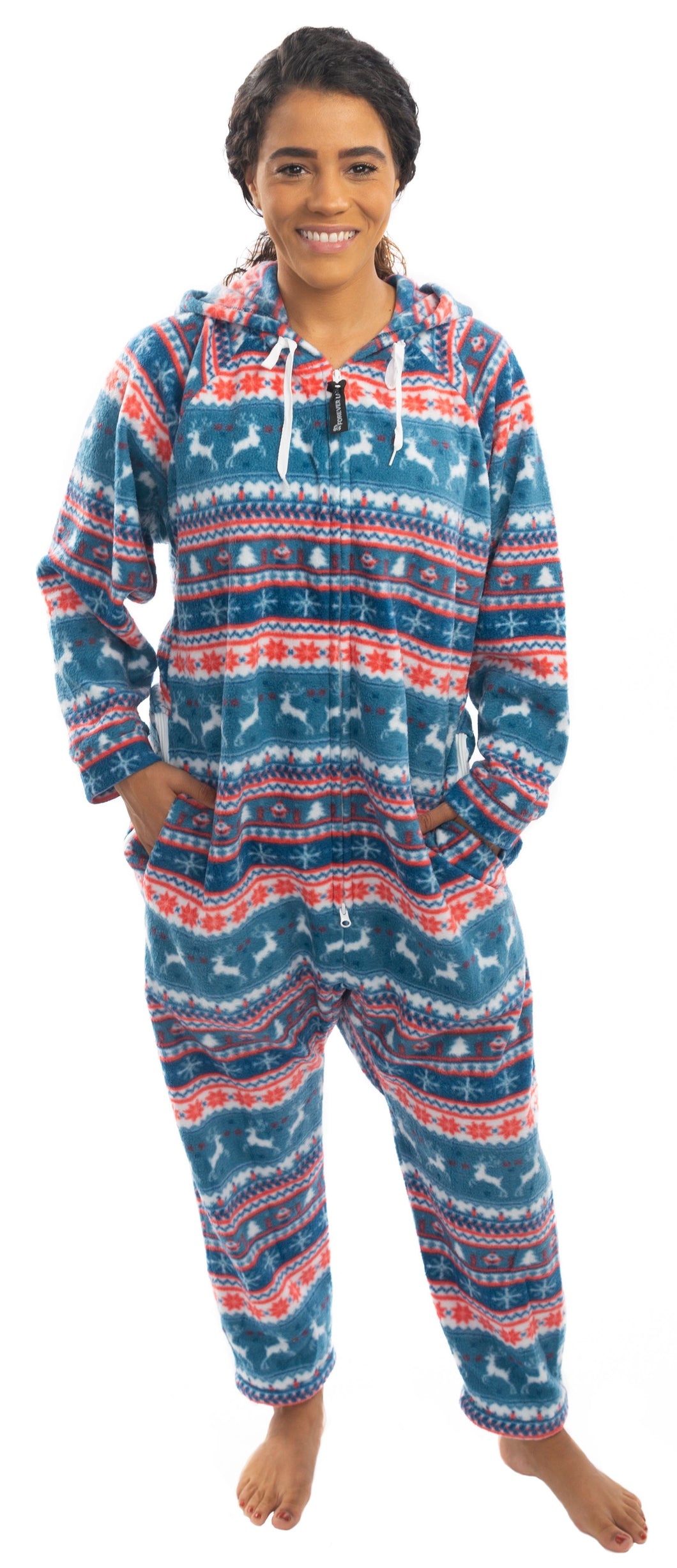 Reindeer Games Onesie - Detachable Feet