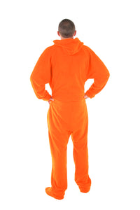 Hunter Orange Onesie - Detachable Feet