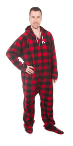 Couch Plaid-tato Onesie - Detachable Feet