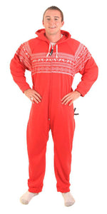 Fair Isle Red Onesie