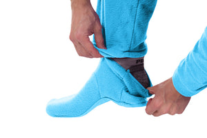 Bum Around Blue Onesie - Detachable Feet