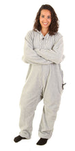 Load image into Gallery viewer, Asleep on the Job Gray Onesie - Detachable Feet
