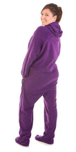 Load image into Gallery viewer, Purple People Sleeper Onesie - Detachable Feet
