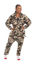Load image into Gallery viewer, Green Comatose Camo Onesie - Detachable Feet
