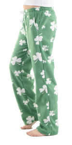 Women's Fleece Pants - Shamrock