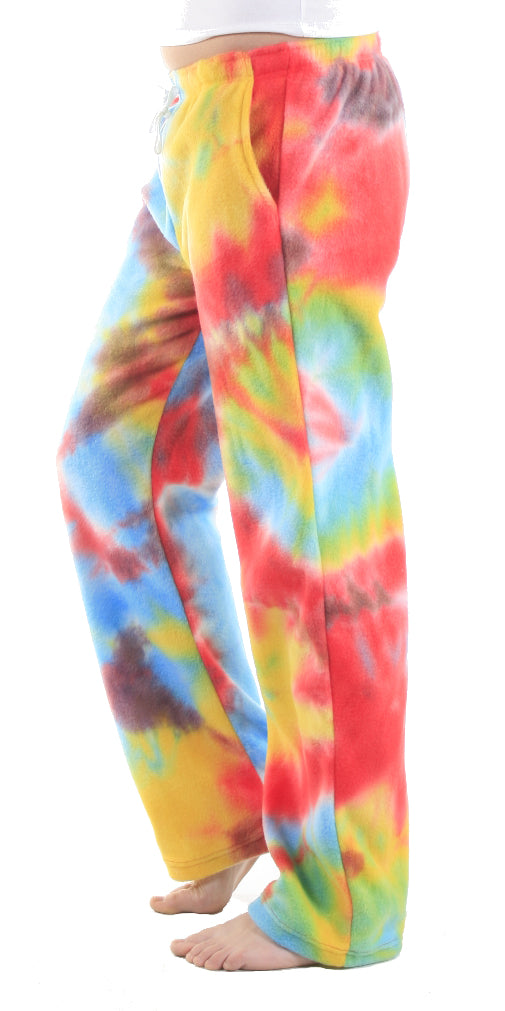 Women's Fleece Pants - Tie Dye